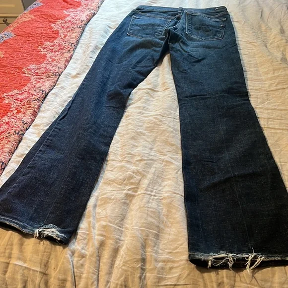 Citizens of Humanity boot cut jeans. A little frayed at the bottom. - Picture 2 of 3